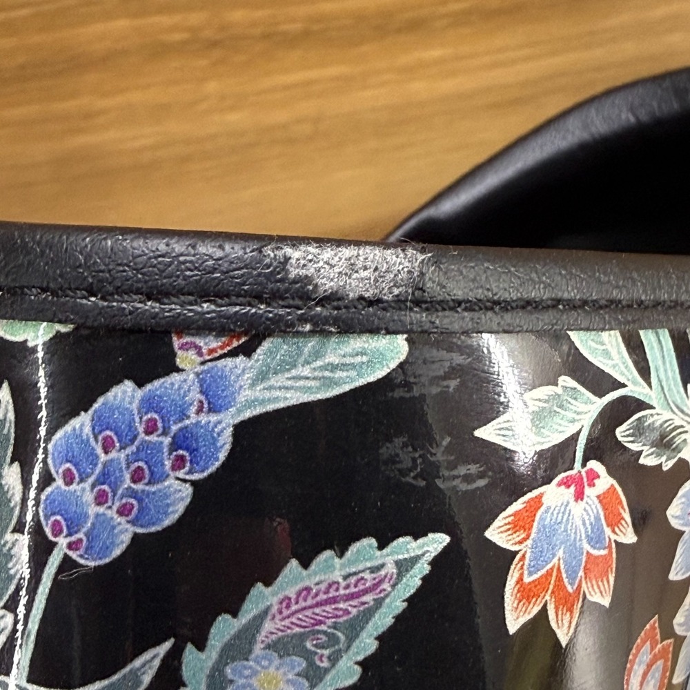 Women’s Floral Black Clog Mules - Picture 12 of 12